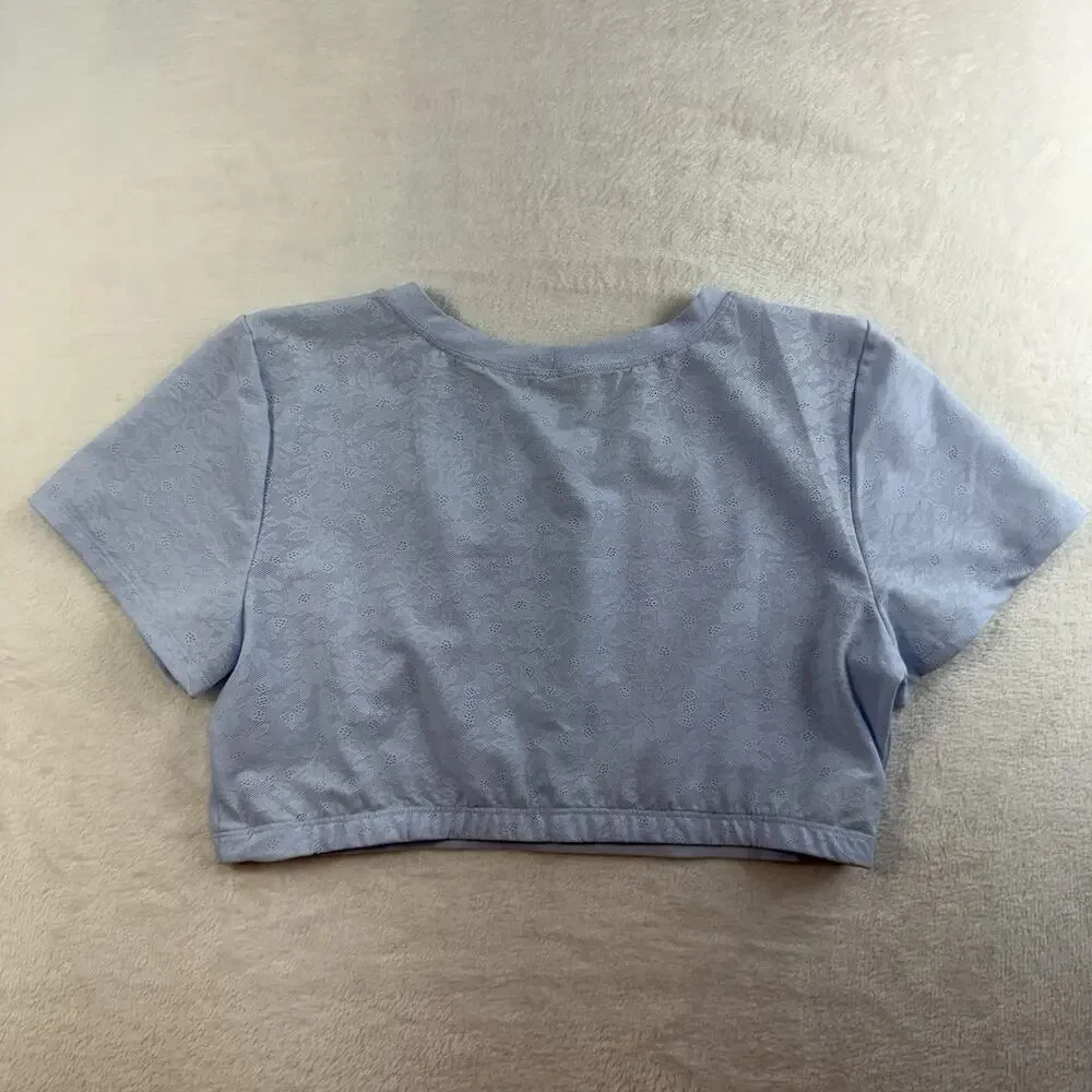 Smoothez By Aerie Sz XXL Lace Bra Top Bralette Baby Blue Comfort Smooth NEW - Picture 14 of 15